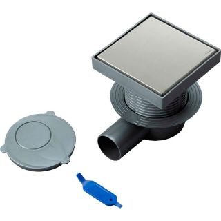 Душевой трап Logan L005-100 с решеткой Нержавеющая сталь под плитку